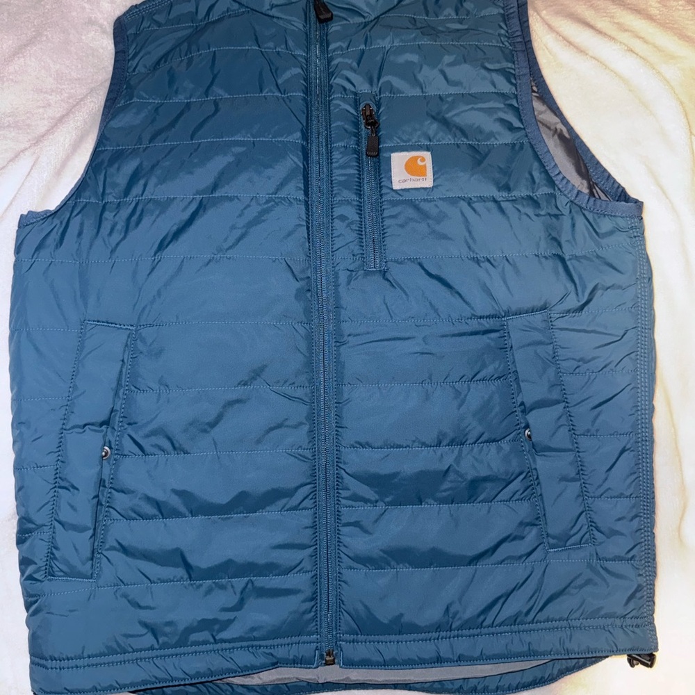 Carhartt Blue Quilted Vest